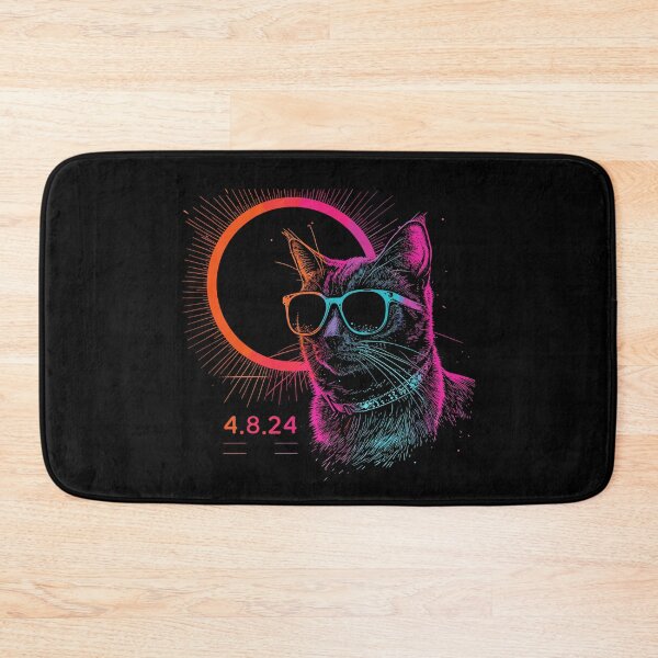 Item preview, Cool Cat Eclipse 4.8.24 - Stylish Feline in Sunglasses with Solar Eclipse Graphic designed and sold by Shirtlify.