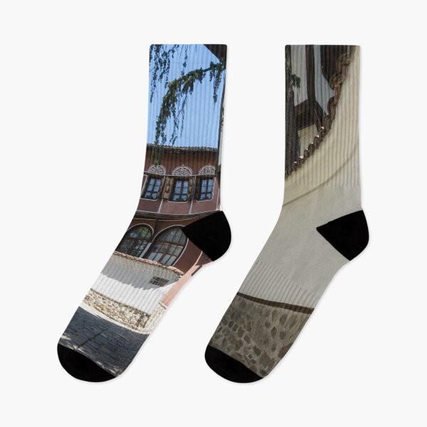 Item preview, Old Town Plovdiv Cobblestoned Street and National Revival Houses designed and sold by Georgia Mizuleva.