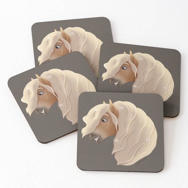 Item preview, HAFLINGER HORSE Cartoon style - brown designed and sold by EquiDoodling.
