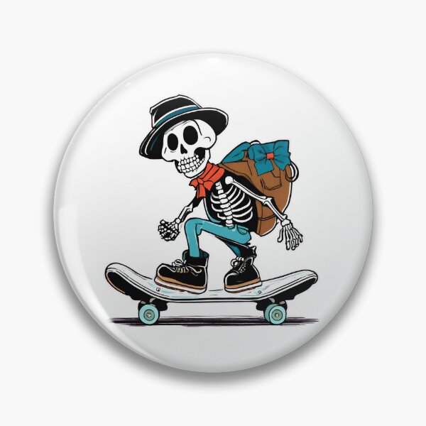 Item preview, Preppy Skeleton Skate T-Shirt Sticker designed and sold by Quarkari.