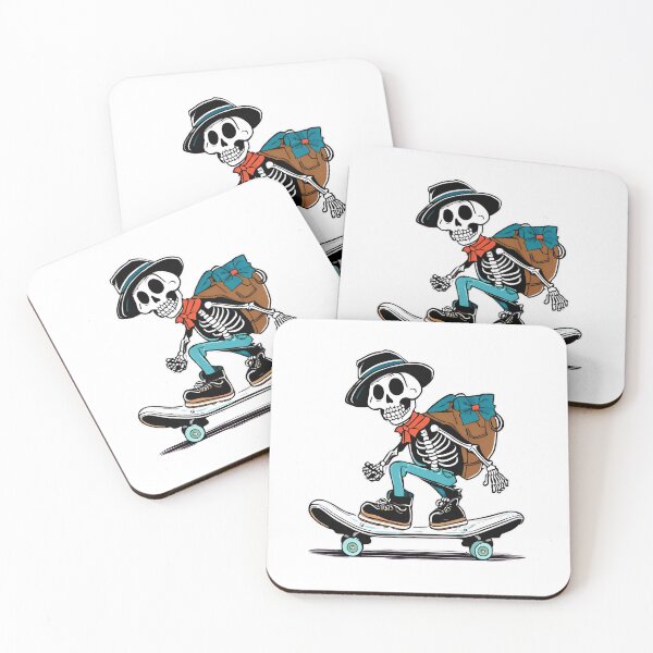 Item preview, Preppy Skeleton Skate T-Shirt Sticker designed and sold by Quarkari.