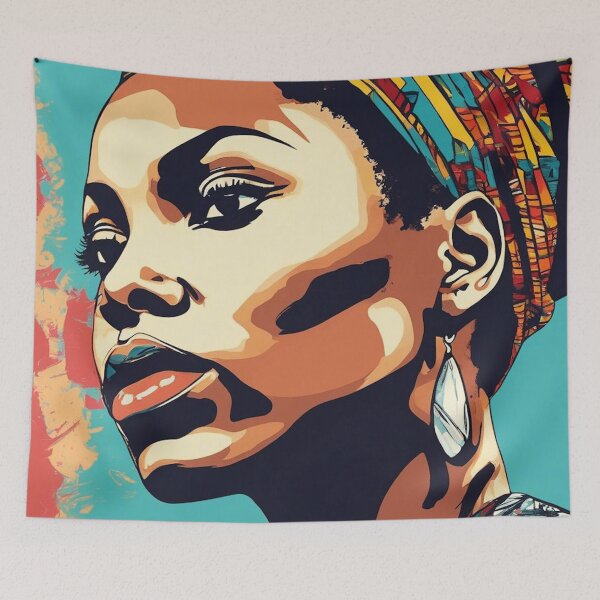 Item preview, Kizza Pop Art Portrait designed and sold by Yzakreativ.