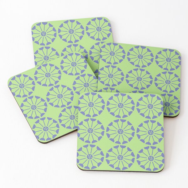 Item preview, Retro pattern No.65a -  purple dandelions designed and sold by TalkingHerds.