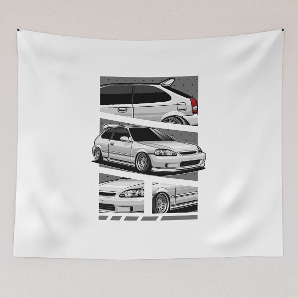 Item preview, Honda Civic 1998 Type-R White Version designed and sold by vektoranda.