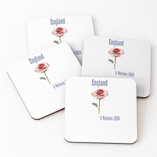 Item preview, England 6 Nations Rugby Tshirt English Rose Design Classic Mod Target Print designed and sold by All1Mod.