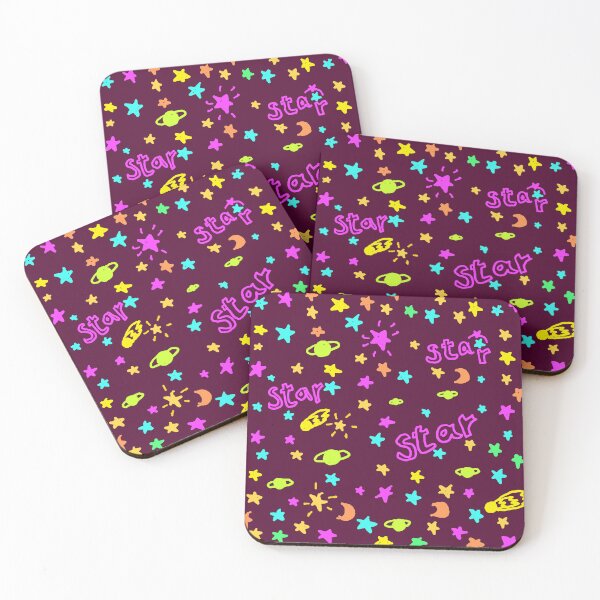 Item preview, fluorescent star pattern designed and sold by zzzozzo.