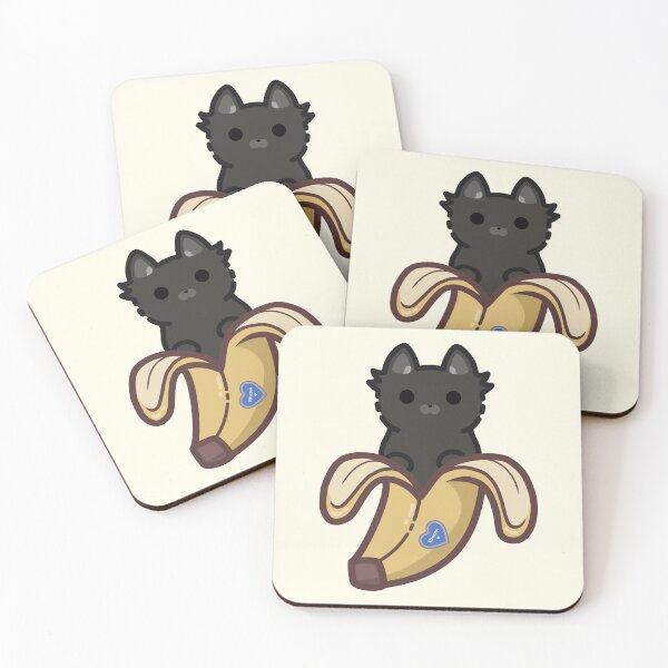 Item preview, Valentine's Day Black Banana Cat  designed and sold by Biszkompt.