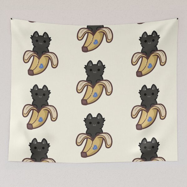 Item preview, Valentine's Day Black Banana Cat  designed and sold by Biszkompt.
