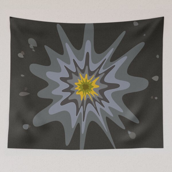 Item preview, Yellow Gray Lichtenstein Cartoon Splash designed and sold by Tactux - Digital Artist.