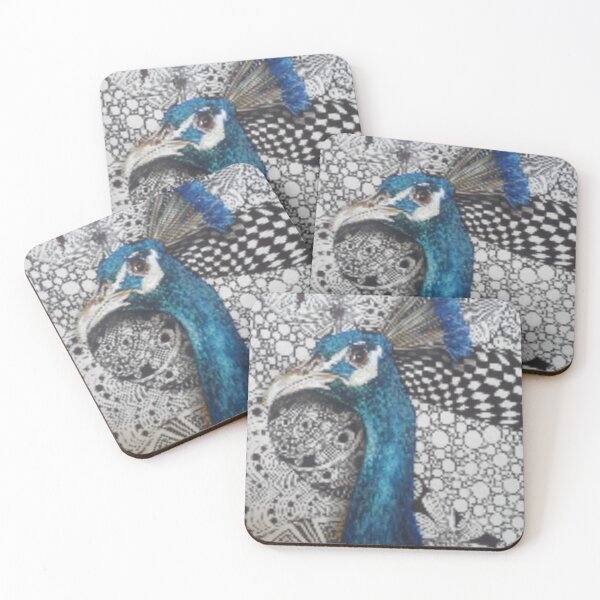 Item preview, Peacock Portrait with Zendoodles designed and sold by Cherie Roe Dirksen.