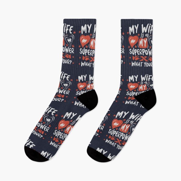 Item preview, My wife is my superpower designed and sold by BlueGoldArt.