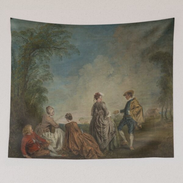 Item preview, jean antoine watteau paintings  jean antoine watteau artworks 1684 1721 designed and sold by Rayscompany.