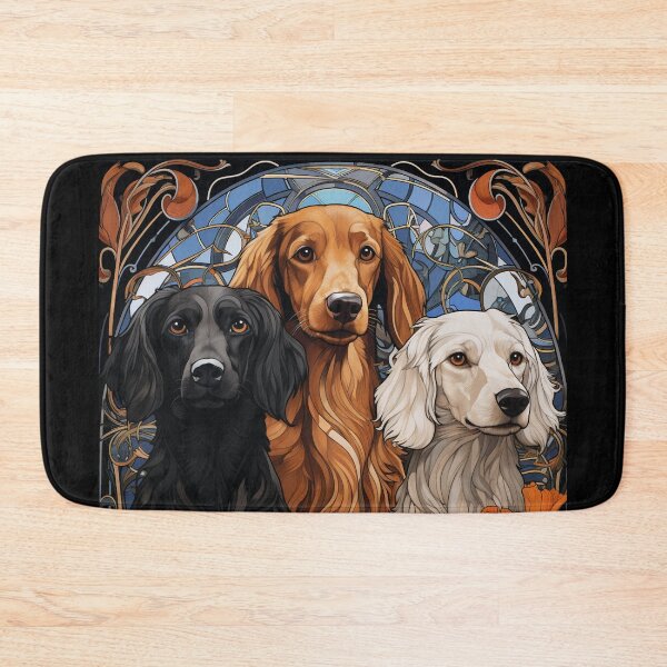 Item preview, Three Very Good Dogs - Art Nouveau Style designed and sold by ArtNouveauChic.