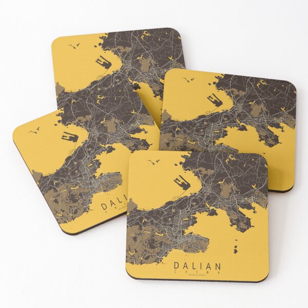 Item preview, Dalian City Map of Liaoning, China - Pastel designed and sold by deMAP.