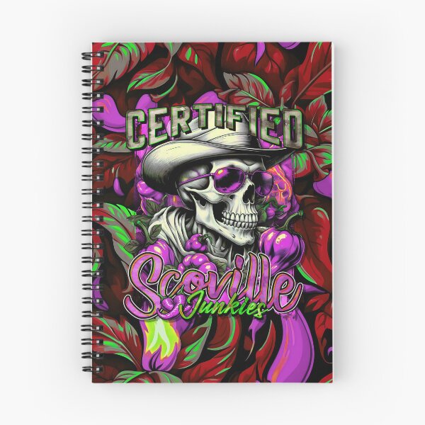 Item preview, Certified Scoville Junkies: Skulls Grinning Through the Habanero Haze [Full - Neon] designed and sold by SuriyaArts.