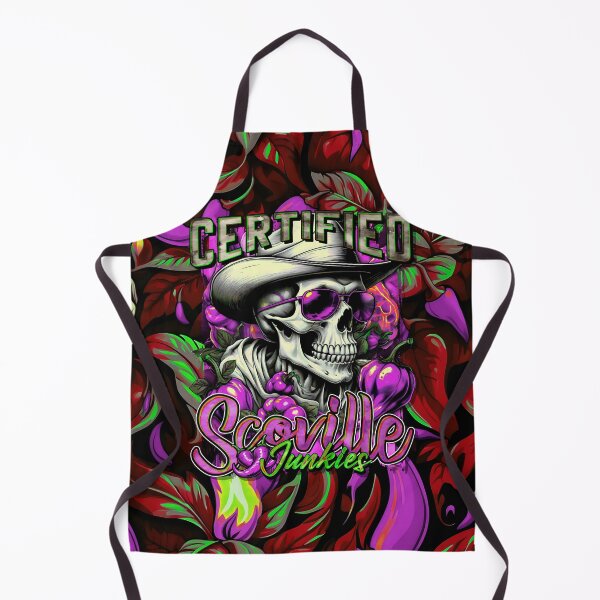Item preview, Certified Scoville Junkies: Skulls Grinning Through the Habanero Haze [Full - Neon] designed and sold by SuriyaArts.