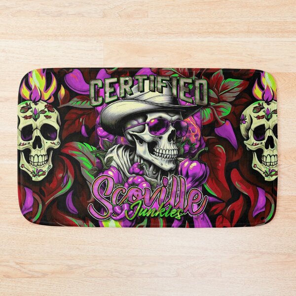 Item preview, Certified Scoville Junkies: Skulls Grinning Through the Habanero Haze [Full - Neon] designed and sold by SuriyaArts.