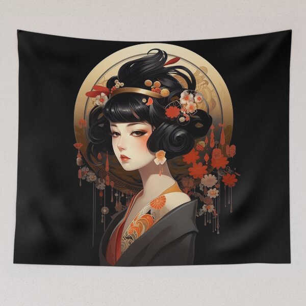 Item preview, Snobbish Geisha with Attitude designed and sold by ArtNouveauChic.