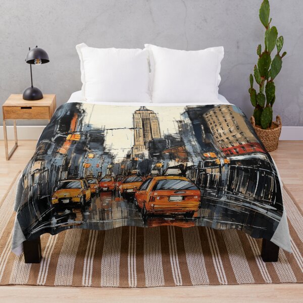 Item preview, New York city colorful travel vintage graphics designed and sold by wonderfulpark.