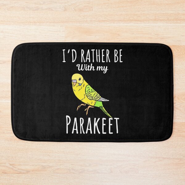 Item preview, I'd rather be with my parakeet, funny parakeet bird lovers and owners saying designed and sold by NBSStore.