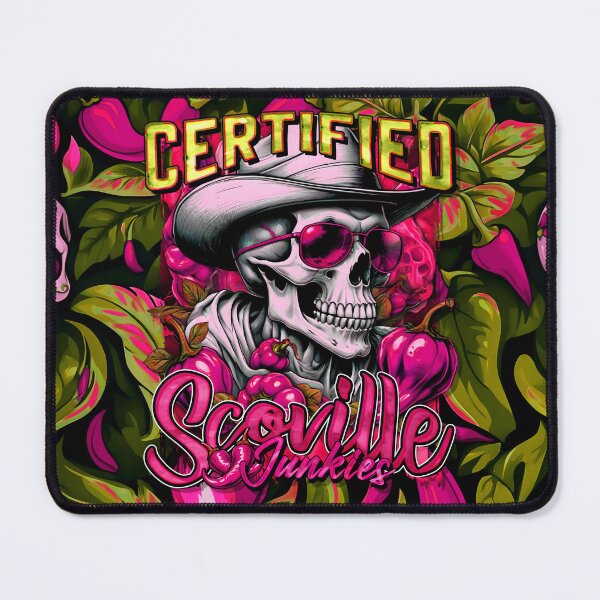 Item preview, Certified Scoville Junkies: Skulls Grinning Through the Habanero Haze [Full - Pink] designed and sold by SuriyaArts.