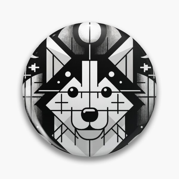 Item preview, perro de geometría designed and sold by HOlaMax.