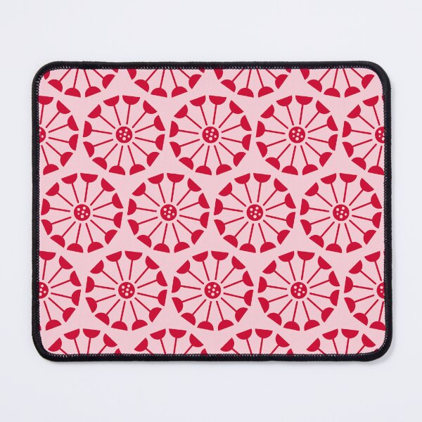 Item preview, Retro pattern No.65b -  cherry red dandelions designed and sold by TalkingHerds.