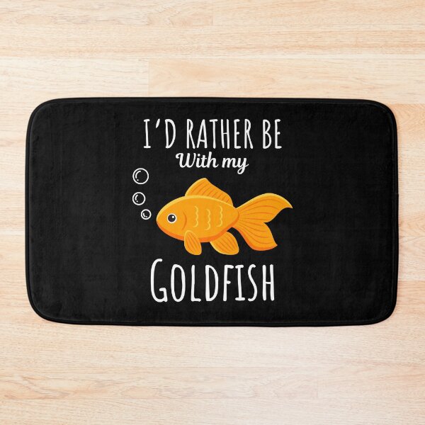 Item preview, I'd rather be with my goldfish, funny goldfish pet lovers and owners saying designed and sold by NBSStore.