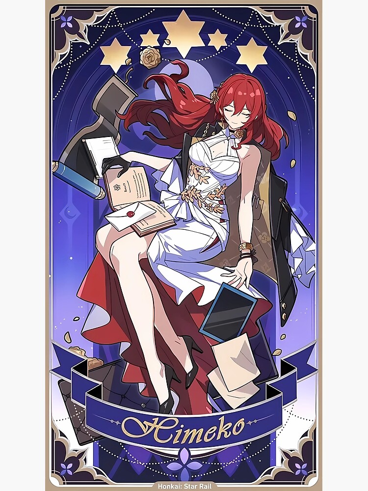 hsr holographic cards Honkai Star Silver Wolf & Kafka Holographic Card Sleeves – Kado Supplies main image 1