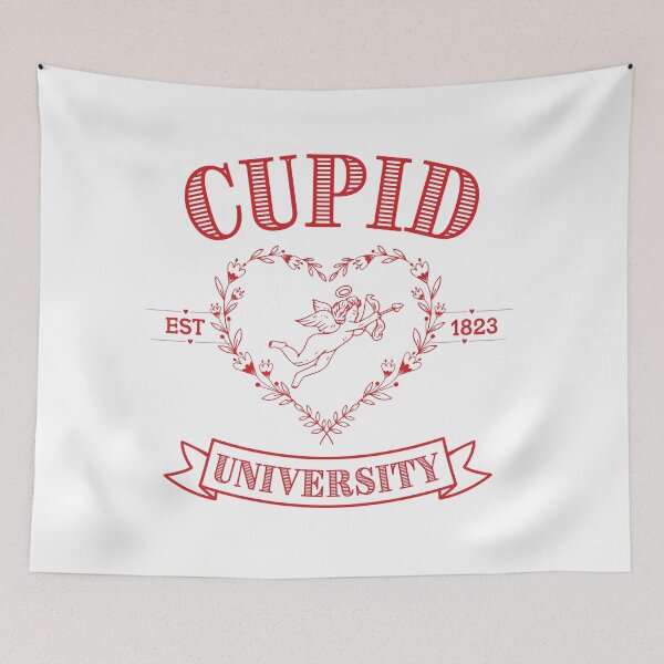 Item preview, Cupid University T-Shirt, Cute Valentine's Day Shirt, Cute College Sweatshirt Classic T-Shirt, Red designed and sold by KnockingLouder.