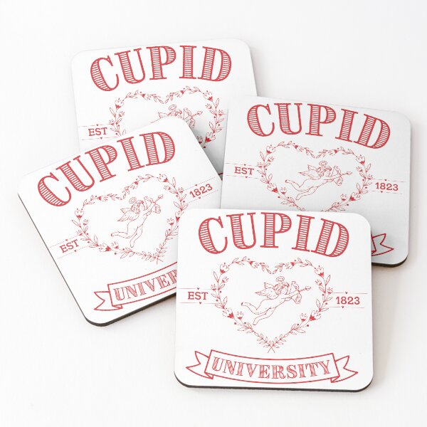 Item preview, Cupid University T-Shirt, Cute Valentine's Day Shirt, Cute College Sweatshirt Classic T-Shirt, Red designed and sold by KnockingLouder.