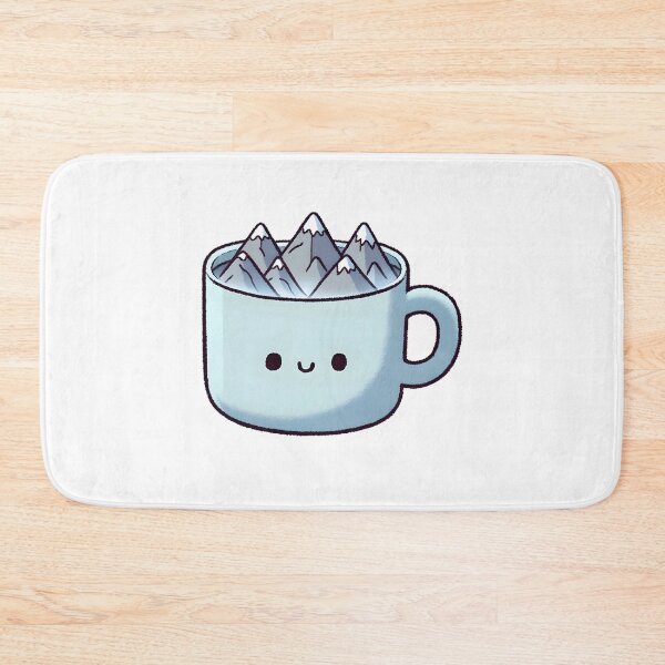 Item preview, Smiling Cup with Snowy Mountain Peaks designed and sold by UmbrellaStudio1.