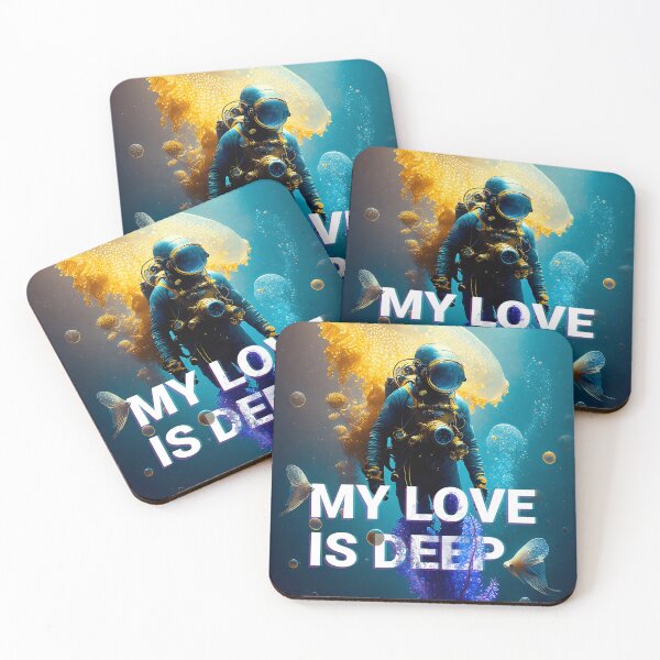 Item preview, My love is deep - Not just for Valentine's Day designed and sold by BubblyDelight.