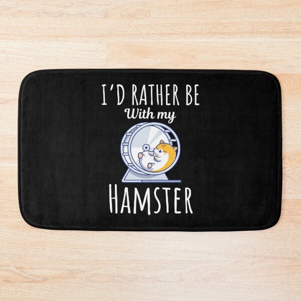 Item preview, I'd rather be with my hamster, funny hamster pet lovers and owners saying designed and sold by NBSStore.