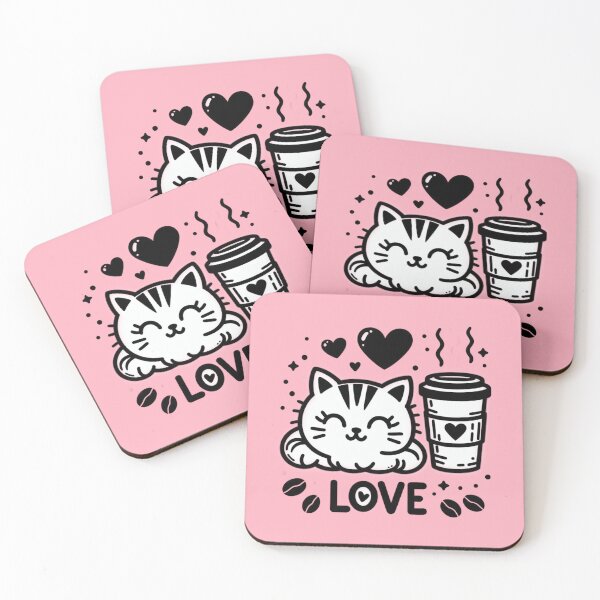 Item preview, Adorable Cat and Cappuccino designed and sold by HeadTurningArt.