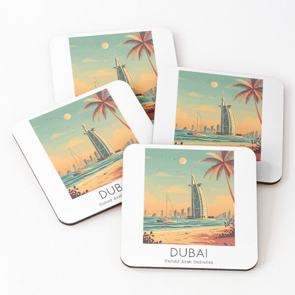 Item preview, A Vintage Travel Illustration of Dubai - United Arab Emirates designed and sold by GoodOldVintage.