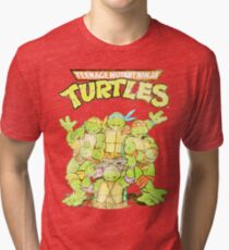 Retro Ninja Turtles Tri-blend T-Shirt