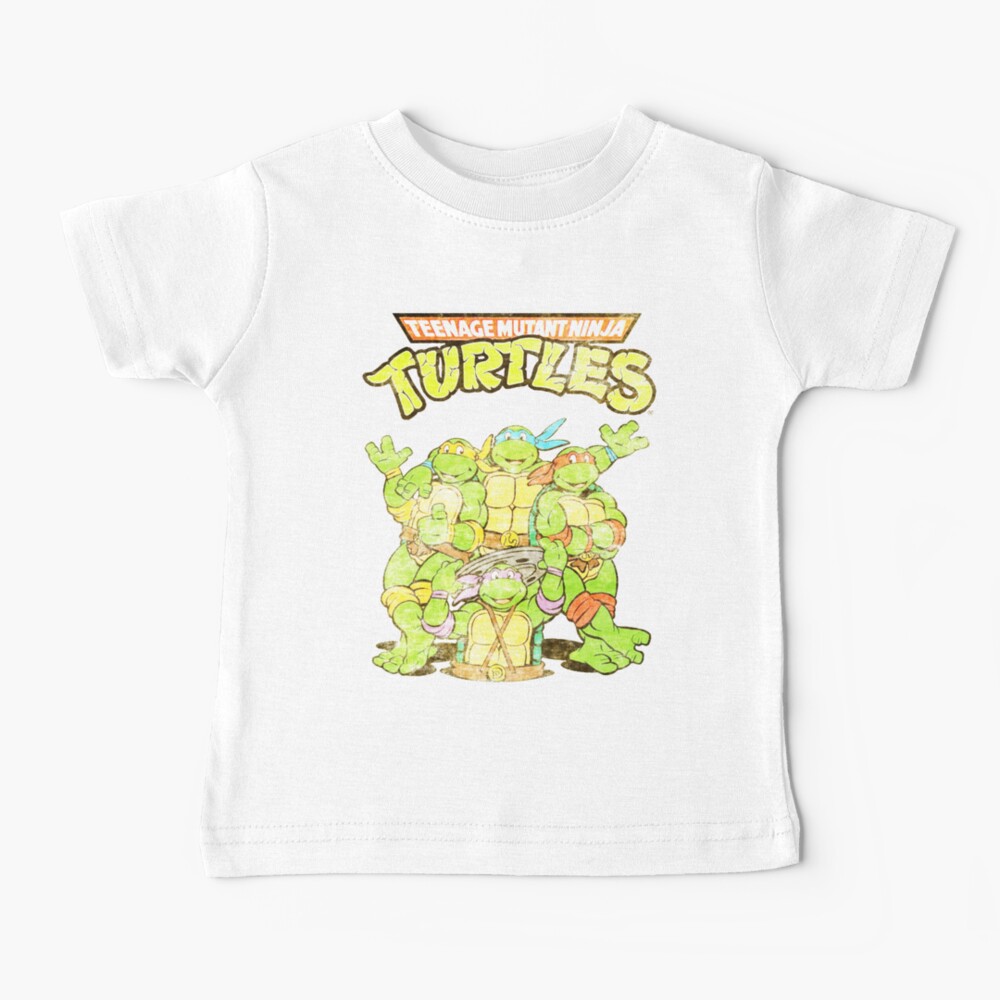 Tortugas Ninja Retro Camiseta para bebés