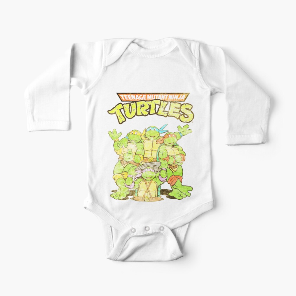 Retro Ninja Turtles Baby One-Piece