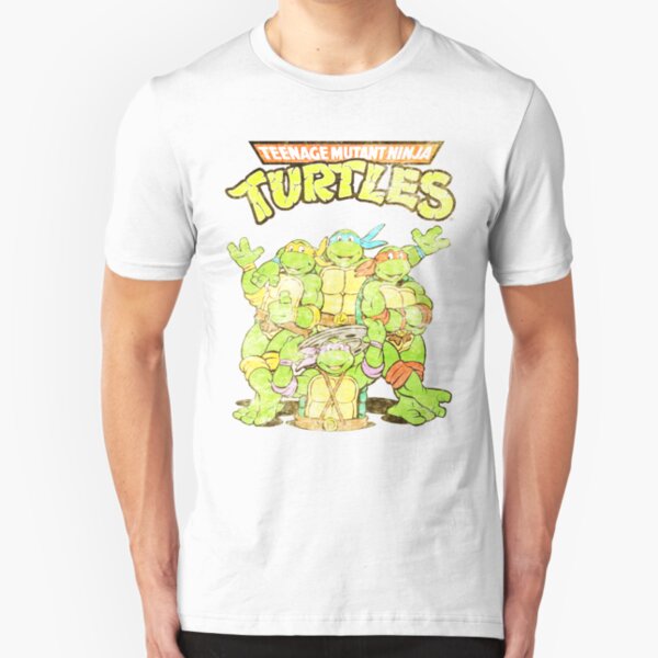 Retro Ninja Turtles Slim Fit T-Shirt