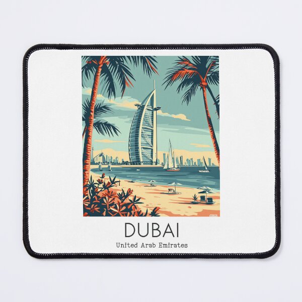 Item preview, A Vintage Travel Illustration of Dubai - United Arab Emirates designed and sold by GoodOldVintage.