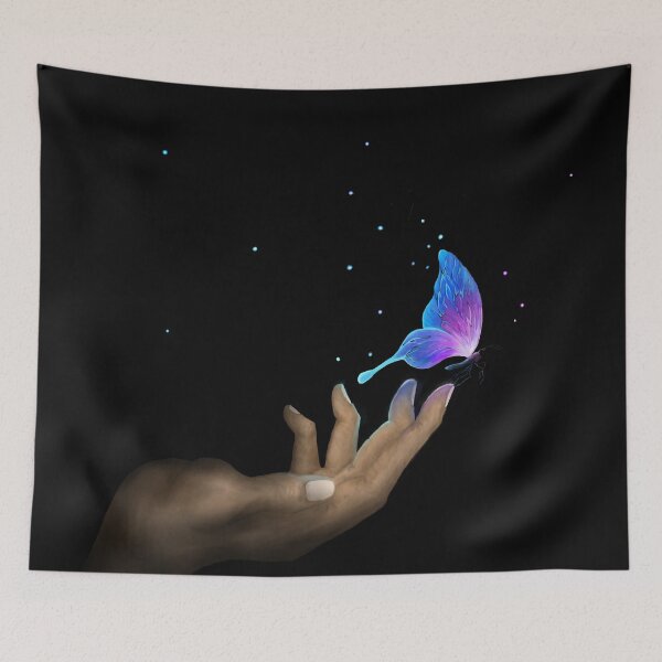Item preview, Beautiful Illuminated Butterfly on a Hand designed and sold by Portraitvalley.