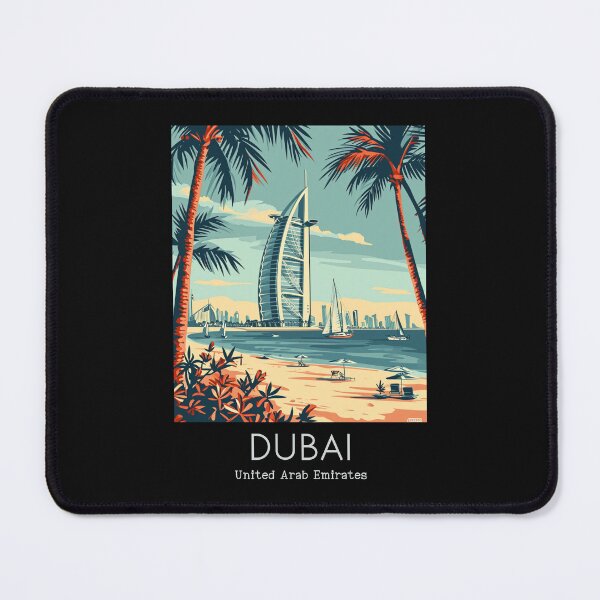 Item preview, A Vintage Travel Illustration of Dubai - United Arab Emirates designed and sold by GoodOldVintage.