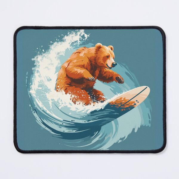 Item preview, surfing bear designed and sold by cyberlulu.