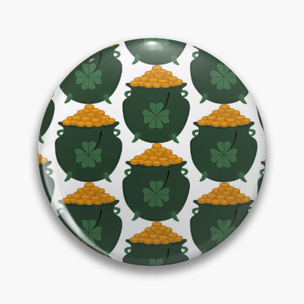 Item preview, Patrick day cauldron pot with gold coins	 designed and sold by Innamalinka.