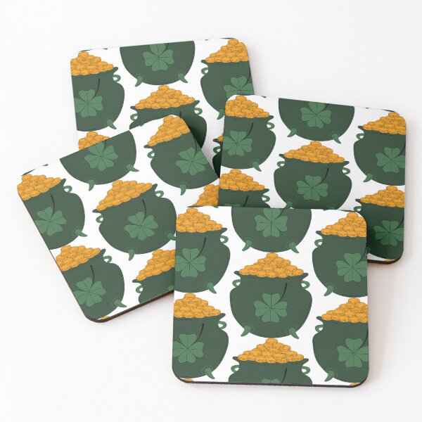 Item preview, Patrick day cauldron pot with gold coins	 designed and sold by Innamalinka.