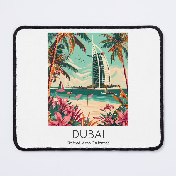 Item preview, A Vintage Travel Illustration of Dubai - United Arab Emirates designed and sold by GoodOldVintage.
