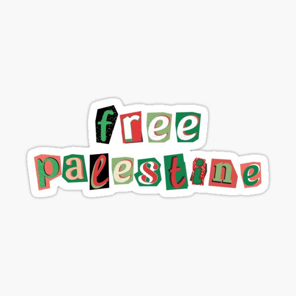 Vista previa del artículo con la obra «Palestina libre», diseñado y vendido por Letter & Petal.