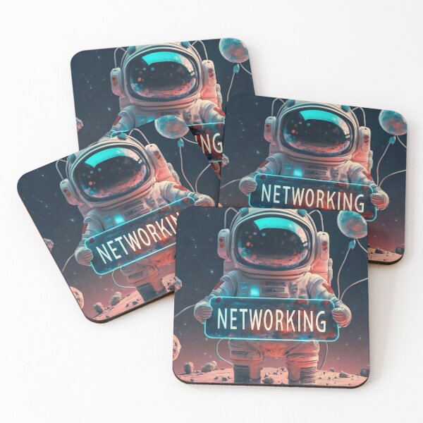 Item preview, Networking astronaut designed and sold by M-Y-A-R-T-.