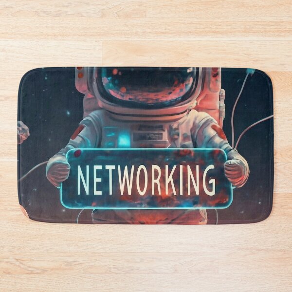 Item preview, Networking astronaut designed and sold by M-Y-A-R-T-.